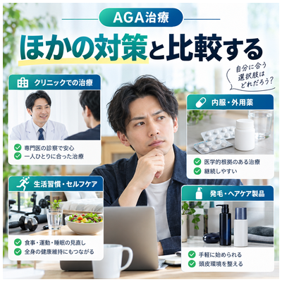 ほかの対策と比較する