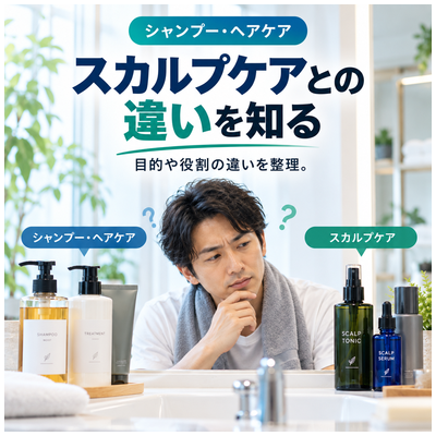 スカルプケアとの違いを知る