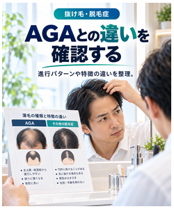 AGAとの違いを確認する