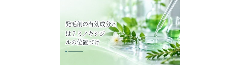 発毛剤の有効成分とは？ミノキシジルの位置づけを解説
