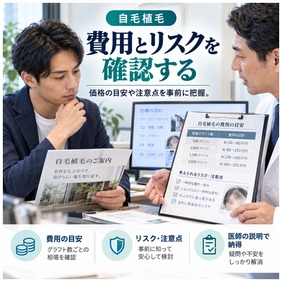 費用とリスクを確認する