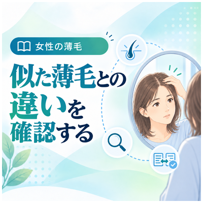 似た薄毛との違いを確認する