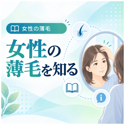 女性の薄毛を知る