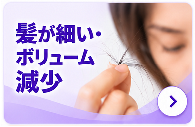 髪が細くなった悩みから探す