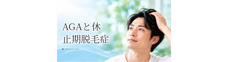 AGAと休止期脱毛症の違いは？急な抜け毛と進行性薄毛を比較