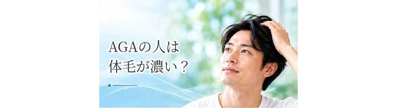 AGAの人は体毛が濃い？男性ホルモンと髪・体毛の関係