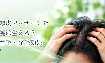 頭皮マッサージで髪は生える？育毛・発毛効果との違いを解説