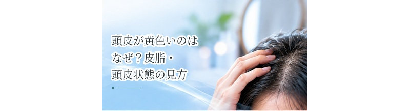 頭皮が黄色いのはなぜ？皮脂・頭皮状態の見方を解説