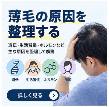 薄毛の原因を整理する