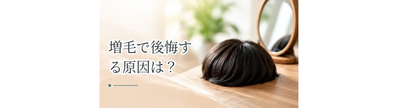 増毛で後悔する原因は？契約前に確認したいポイント