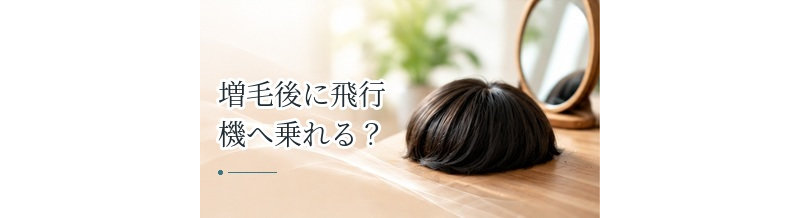 増毛後に飛行機へ乗れる？旅行・出張で確認したいポイント