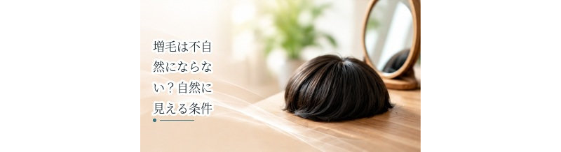 増毛は不自然にならない？自然に見える条件を解説